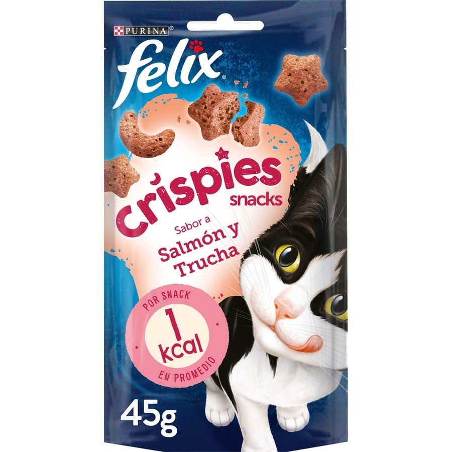 PURINA®  FELIX® Crispies Salmón y Trucha