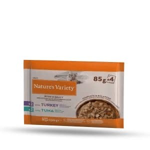 BOCADITOS EN SALSA CON PAVO O ATÚN 0.34 Kg