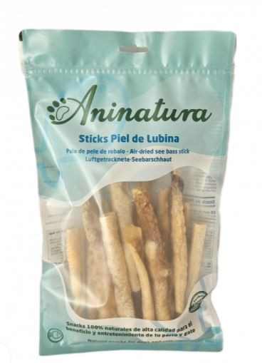 Aninatura Delikatesse STICKS - Piel de Lubina 100g