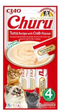 Churu Receta de atún con cangrejo 4x14gr
