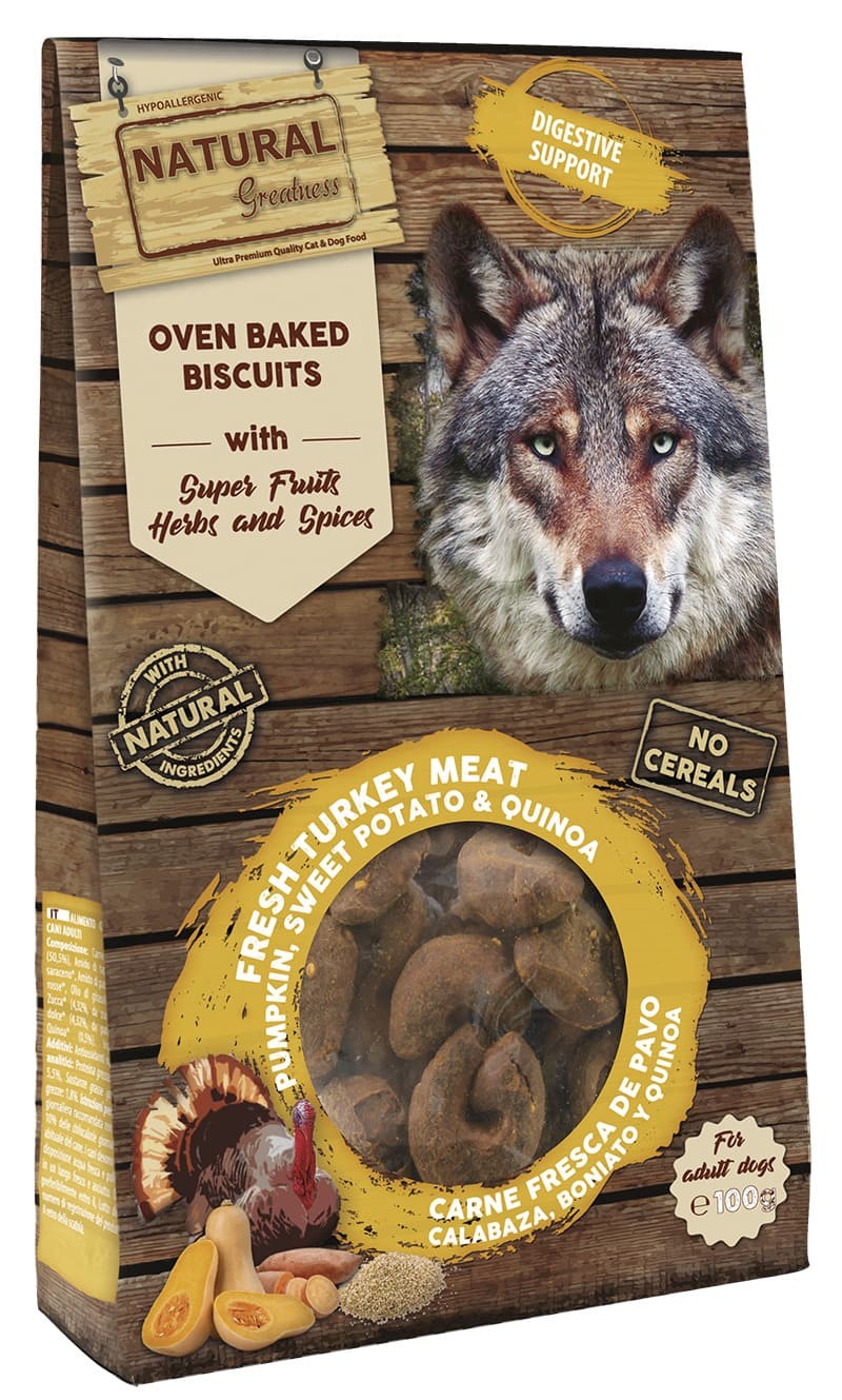 Galletas horneadas Digestive Support 100 g (calabaza, boniato y quinoa)
