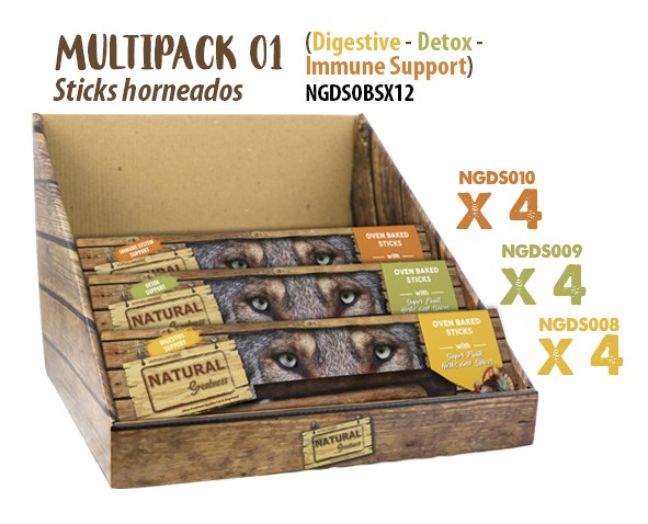 Multipack sticks horneados (Digestive, Detox e Immune System Support)