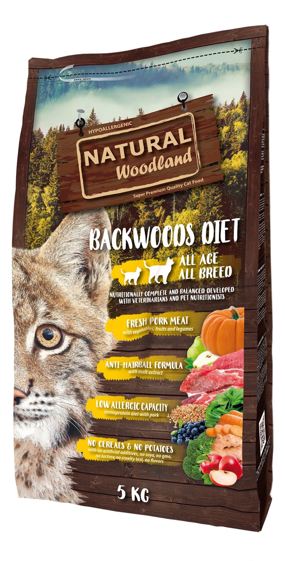 Backwoods Diet – Pienso Gato Natural Woodland 5 Kg