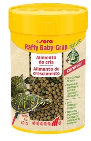 SERA Raffy Baby-Gran Nature 100ml Comida para Tortugas acuáticas jóvenes