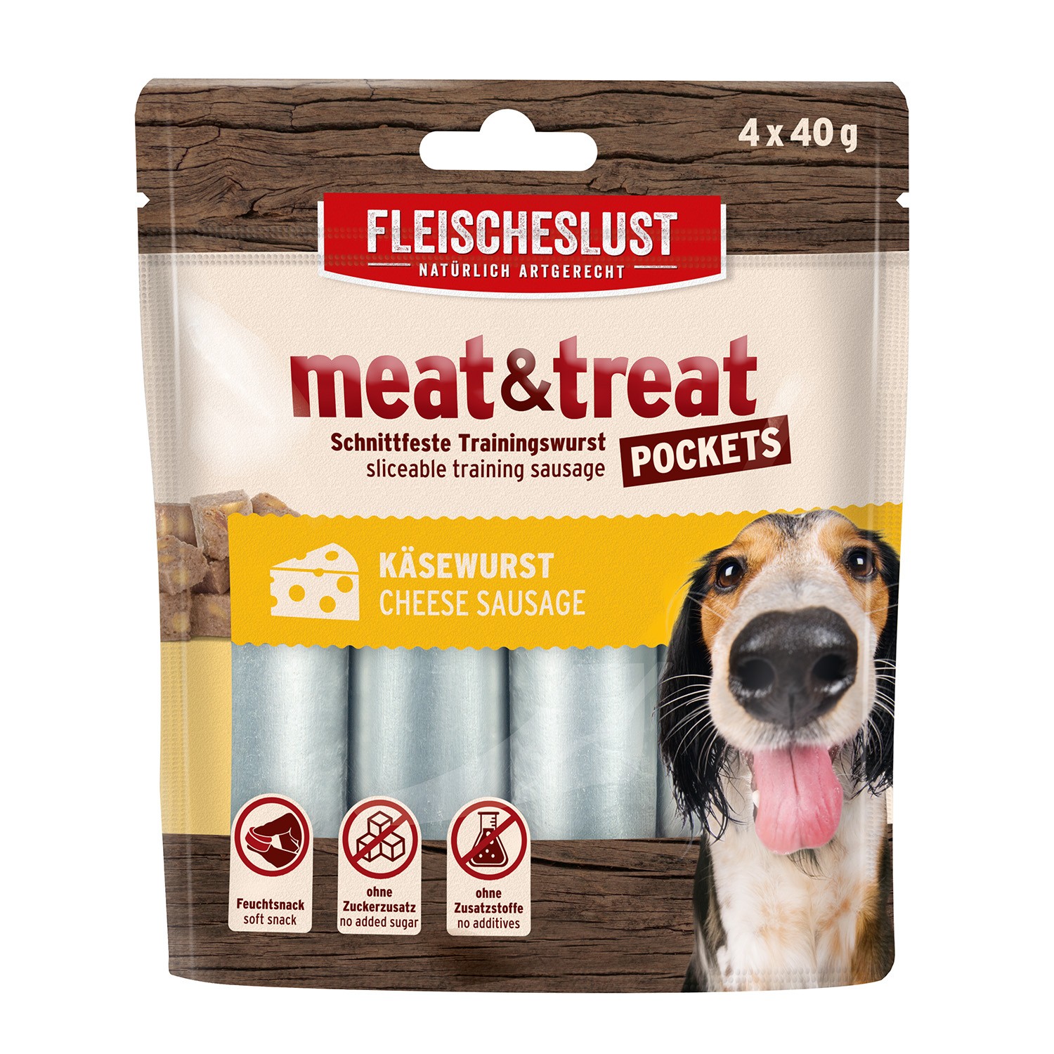 Salchicha Perro Queso, MEATLOVE, 4x40 g