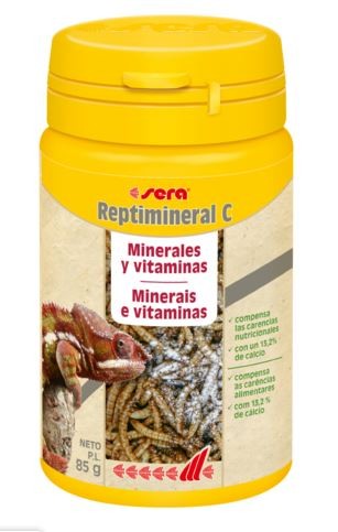 Sera Reptimineral C Suplemento en polvo para todos los reptiles carnívoros