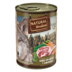 Ganso con brócoli y zanahorias – Pienso Perro Natural Woodland 400 g