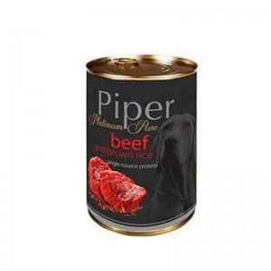 Piper carne en lata para perro Platinum Pure Monoproteico Ternera Y Arroz Integral 